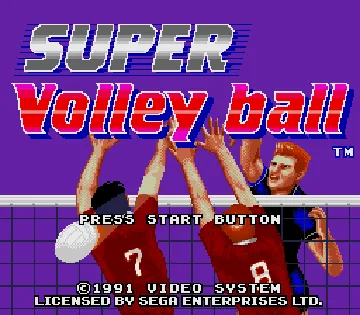 Super Volley Ball (Japan) screen shot title